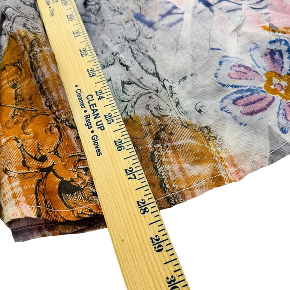 Blue Willi’s Denmark Linen Multicolor Floral / Geometric Skirt - Picture 6 of 11